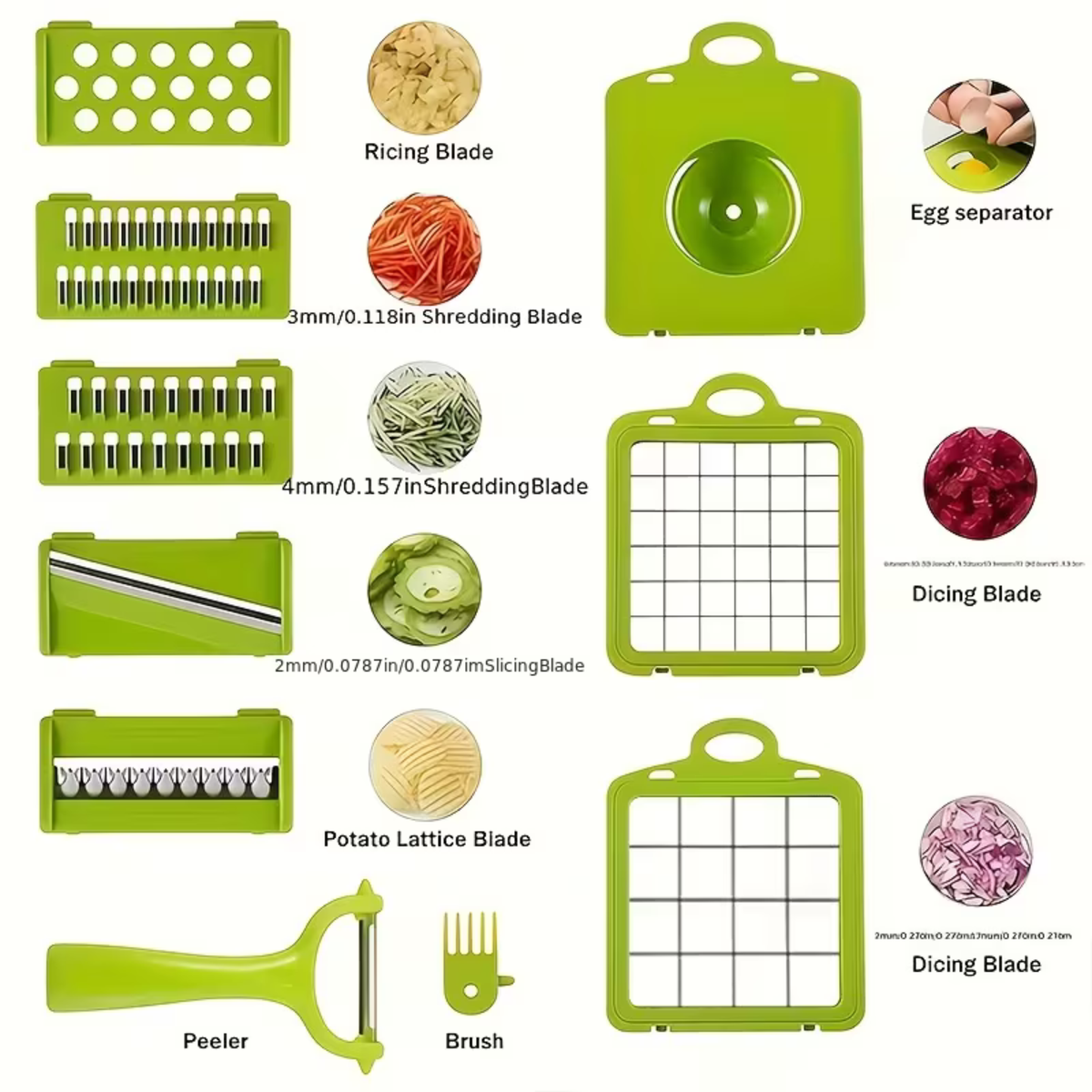 Kitchen Vegetable Chopper – 12-in-1 Dicer
