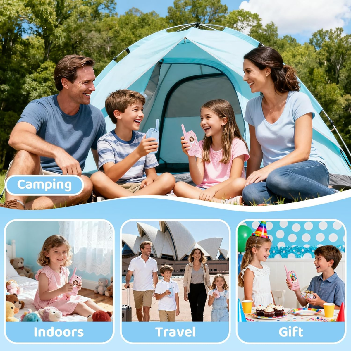Kids Walkie Talkies with Camera