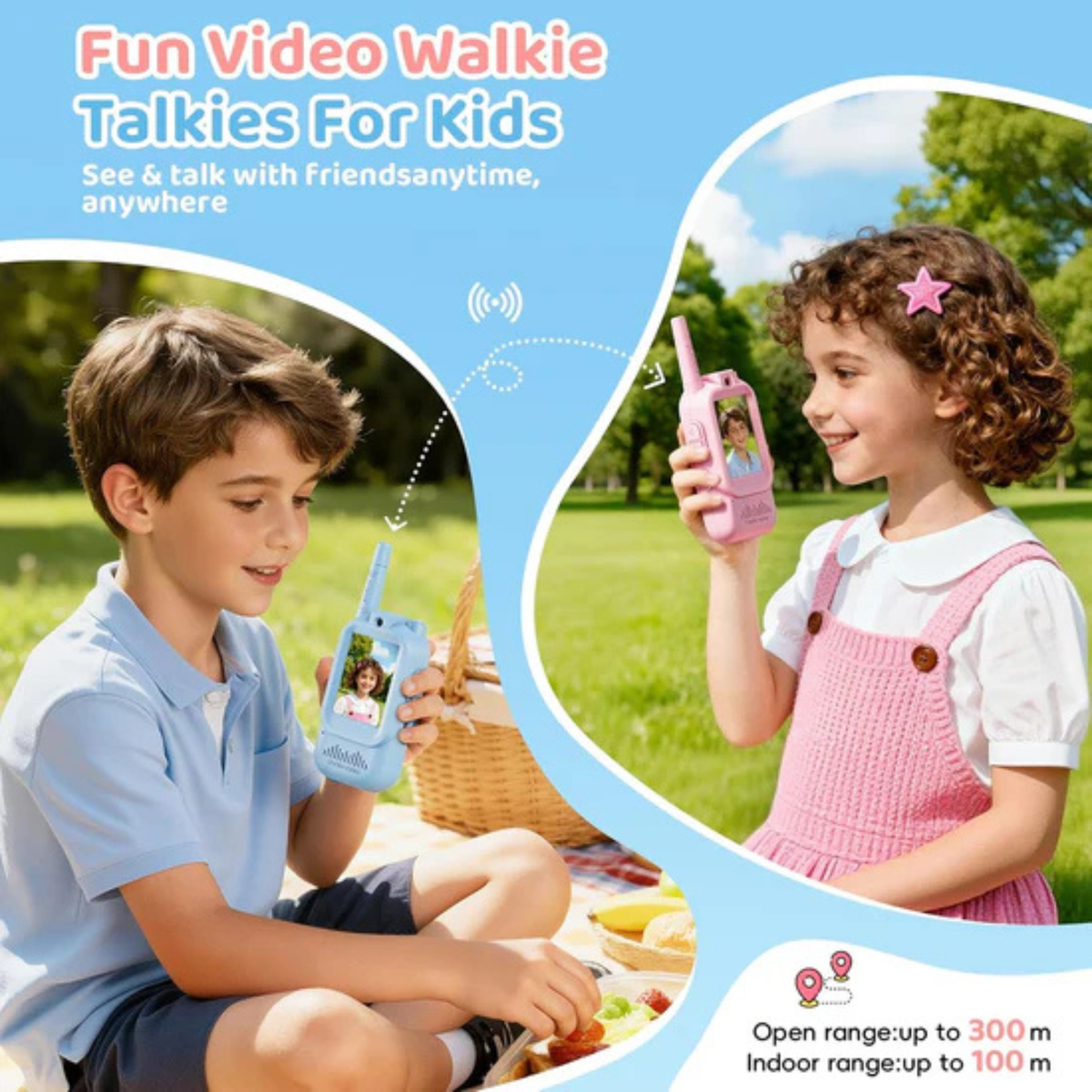 Kids Walkie Talkies with Camera