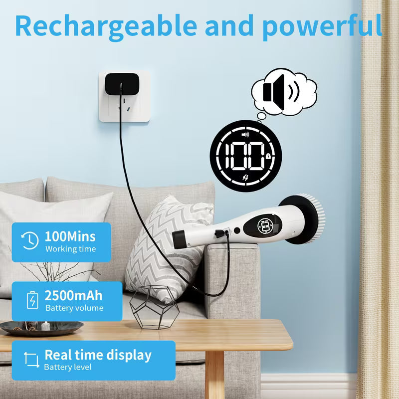 9-in-1 Electric Spin Scrubber
