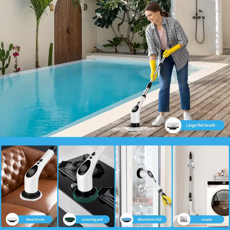 9-in-1 Electric Spin Scrubber