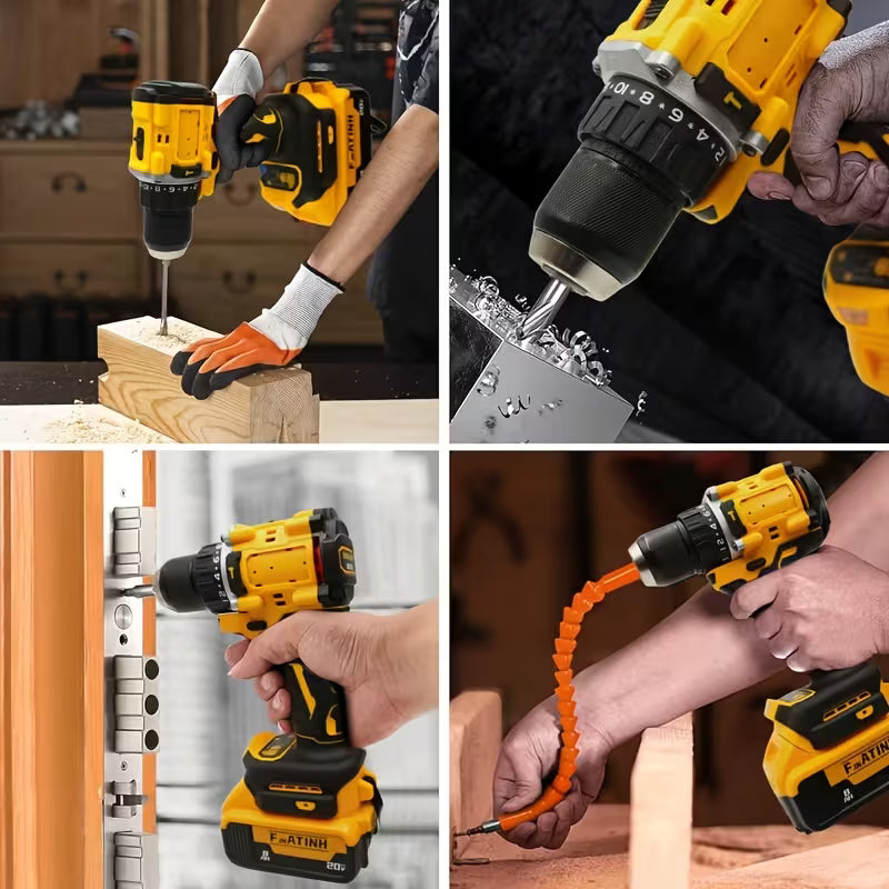 Rechargeable Drill with 2 Batteries